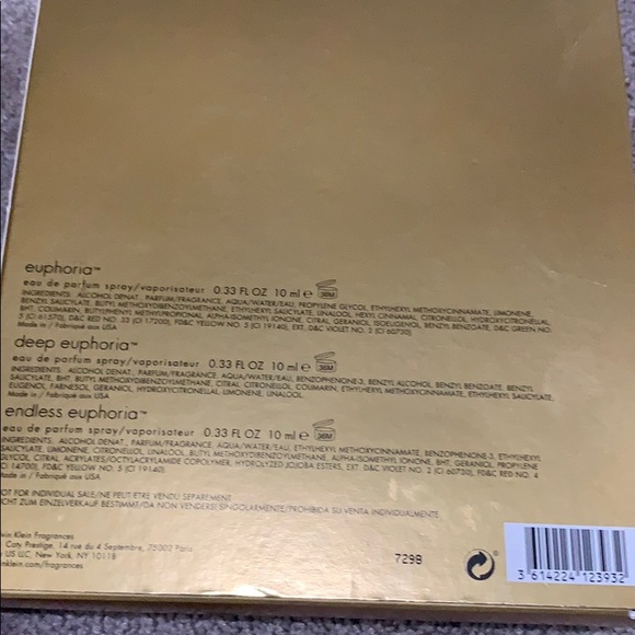 Calvin Klein 3 pc euphoria spray - Picture 3 of 3